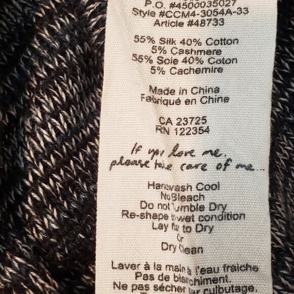 EUC Aritzia Wilfred Flaubert Waterfall Knit open front cardigan pockets Sz XS - Picture 8 of 8